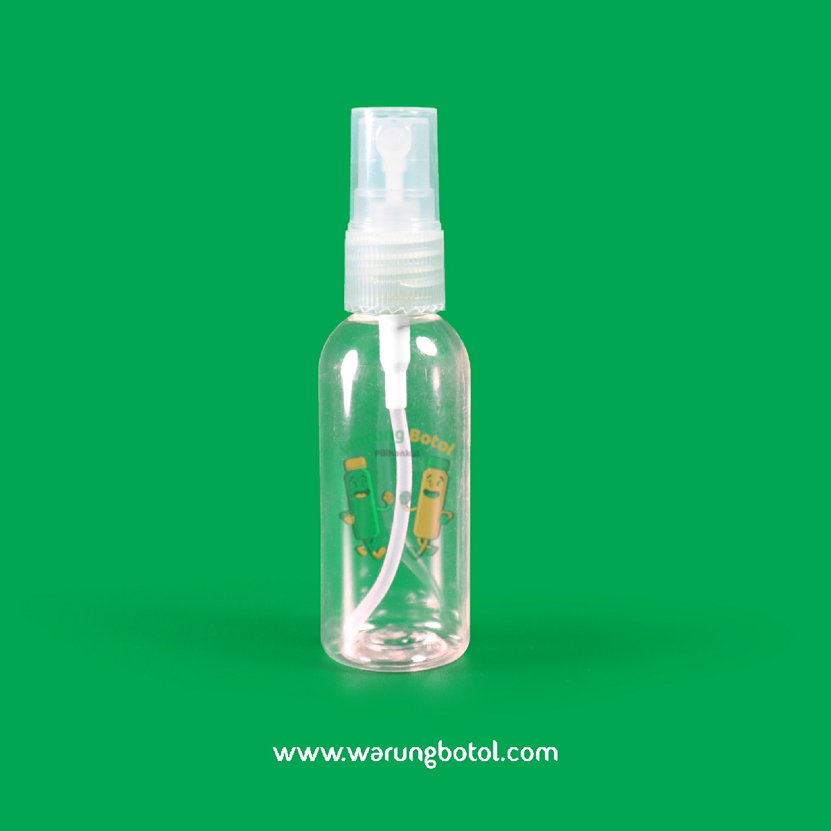 distributor jual botol plastik spray untuk handsanitizer 60ml bening murah terdekat di bandung jakarta bogor bekasi
