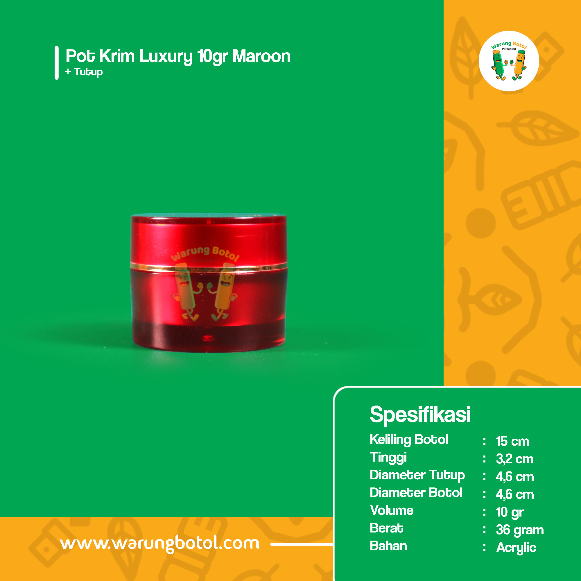 distributor jual kemasan plastik pot krim untuk kosmetik 10gr murah terdekat bandung jakarta bogor bekasi