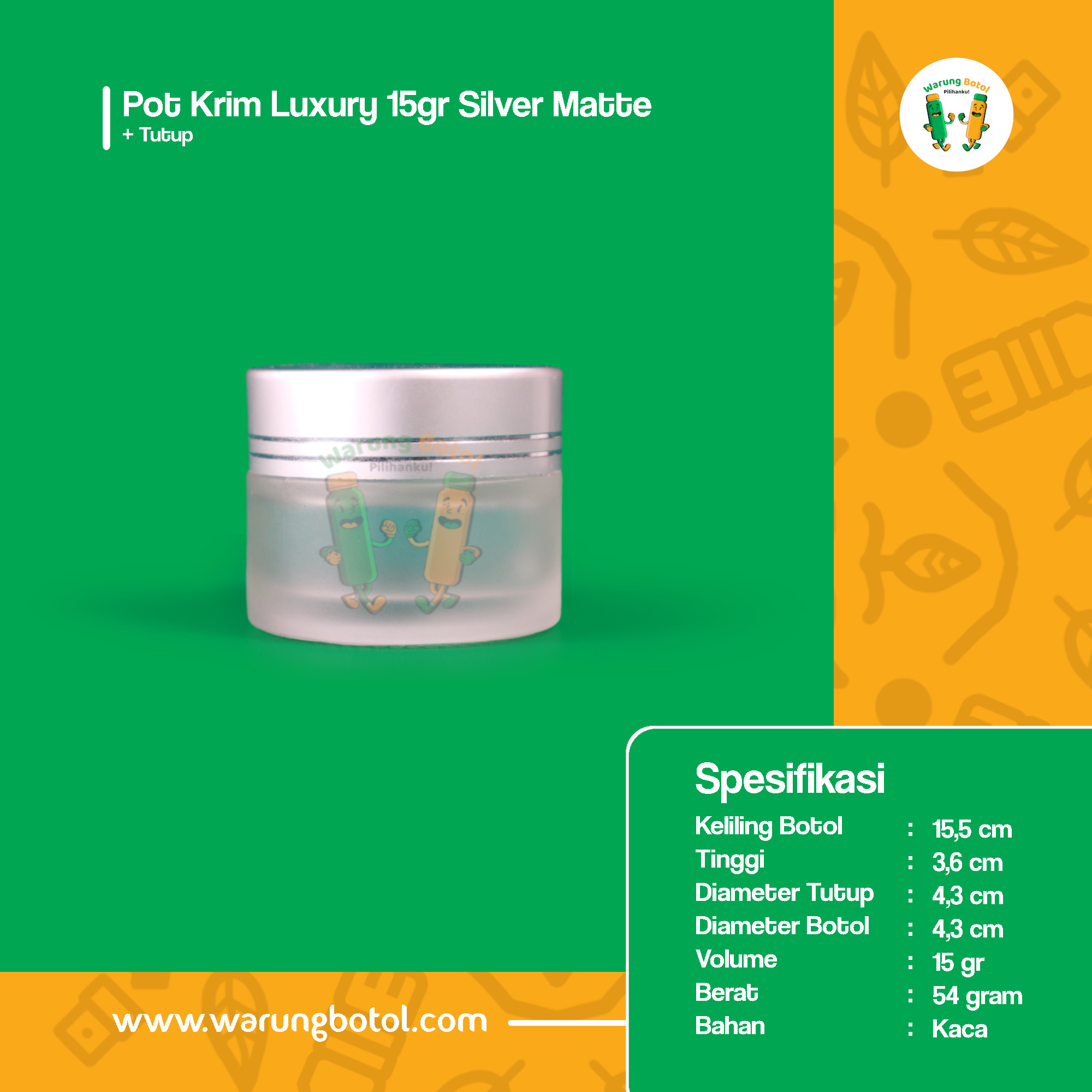 distributor jual kemasan plastik pot krim untuk kosmetik 15gr murah terdekat bandung jakarta bogor bekasi
