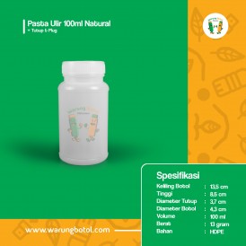 Foto Botol Pasta Ulir 100 ml Natural