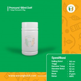 Foto Botol Proround 100 ml Doff + Plug