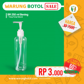 Foto (SALE) BR 250 ml Bening - Tutup Pump Natural