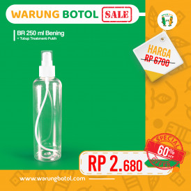 Foto (SALE) Botol BR 250 ml Bening - Tutup Pump Treatment