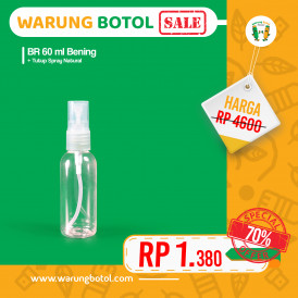 Foto (SALE) BR 60 ml Bening - Tutup Spray Natural