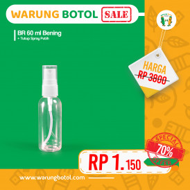 Foto (SALE) BR 60 ml Bening - Tutup Spray Putih